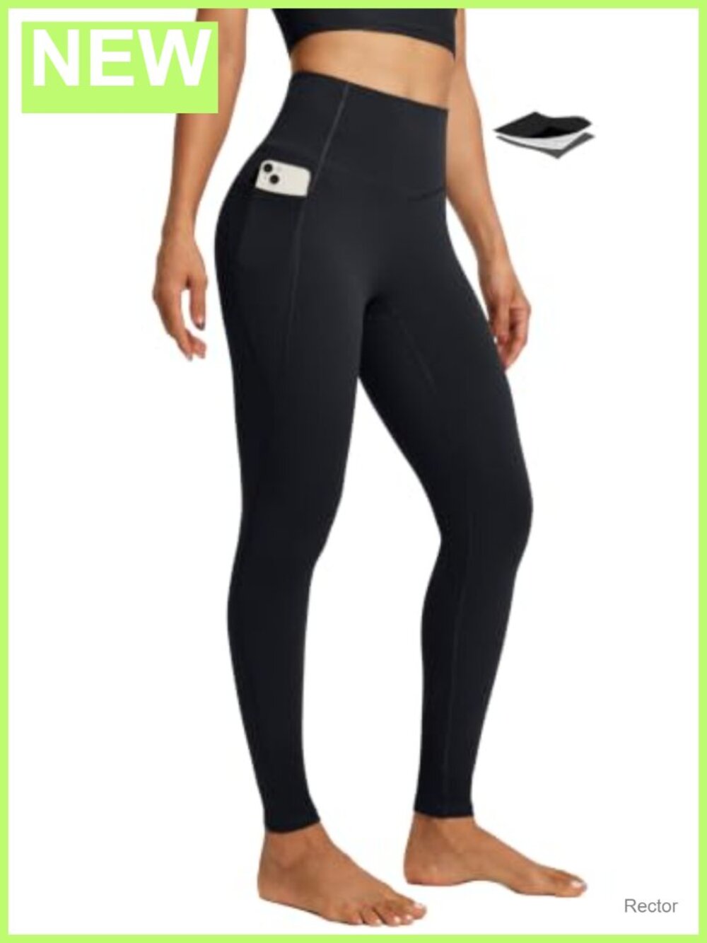 IUGA High Waisted Workout Leggings Tummy Control Yoga Pants Side Pockets
